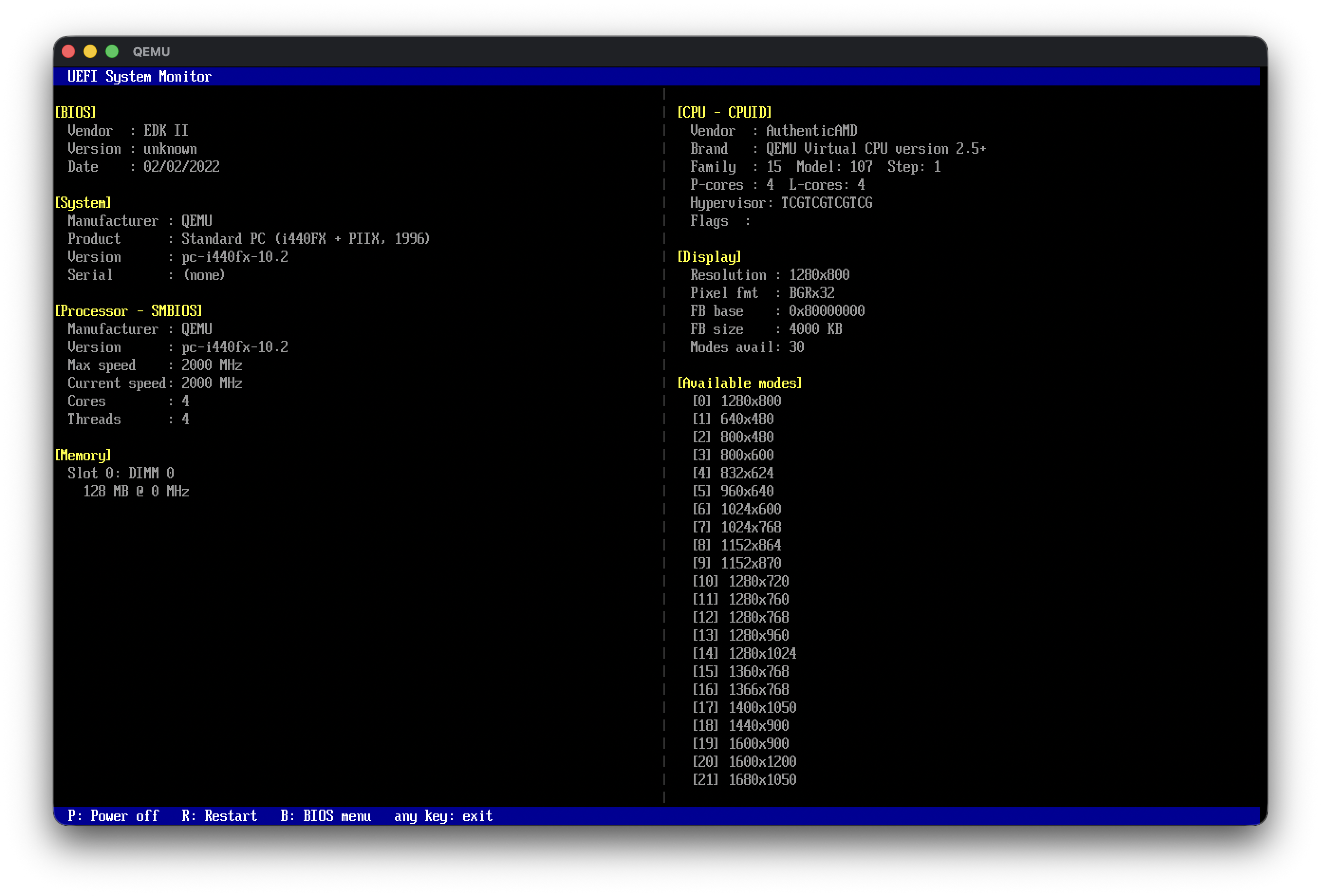 UEFI System Monitor